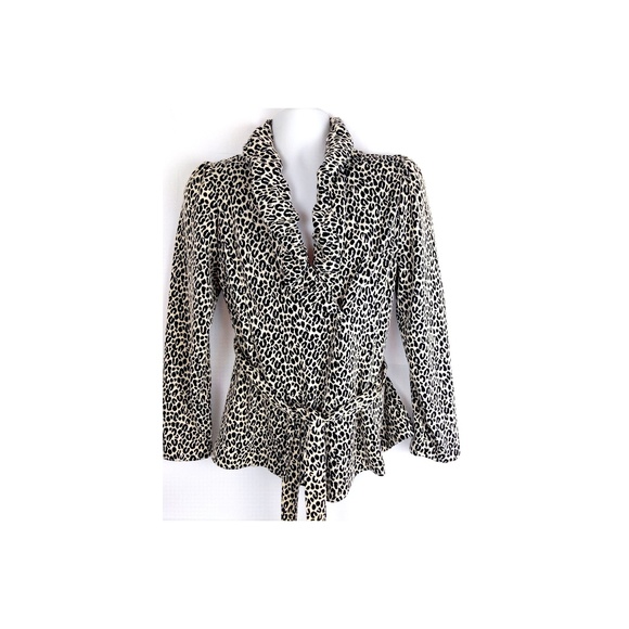Marisa Christina Large Leopard Print Jacket Large - Picture 7 of 8
